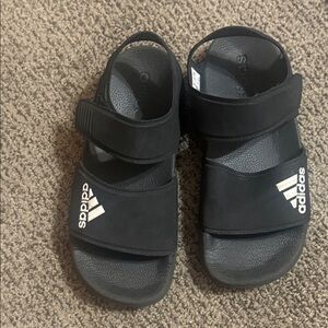 Adidas Kids Black Strap Sandals